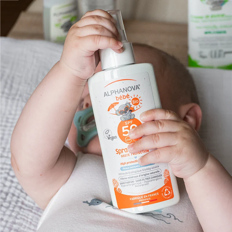ALPHANOVA BEBE SPRAY SOLAIRE SPF50 BIO 125 G - Image 2