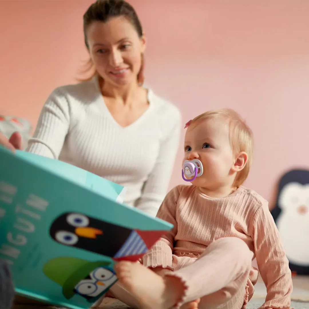 AVENT SUCETTE ORTHO 0-6M GRL PENG/BIRD - SCF080/06 - Image 3