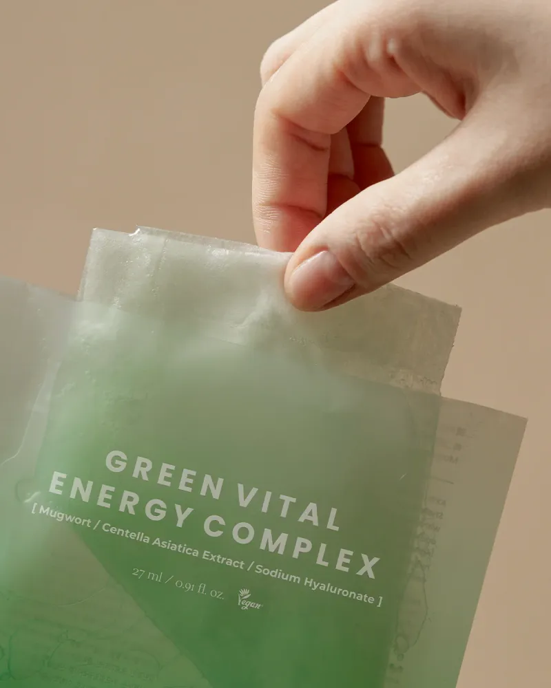 Axis-y Mugwort Green Vital Energy Complex Sheet Mask PACK DE 5 - Image 5