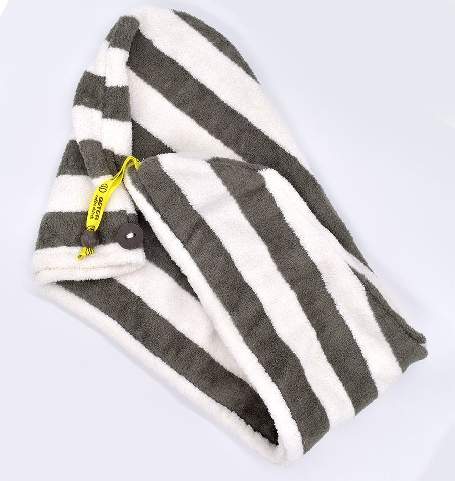 BETER Hairstyle COFFEE O'CLOCK SERVIETTE TURBAN DE CHEVEUX 22286 - Image 2