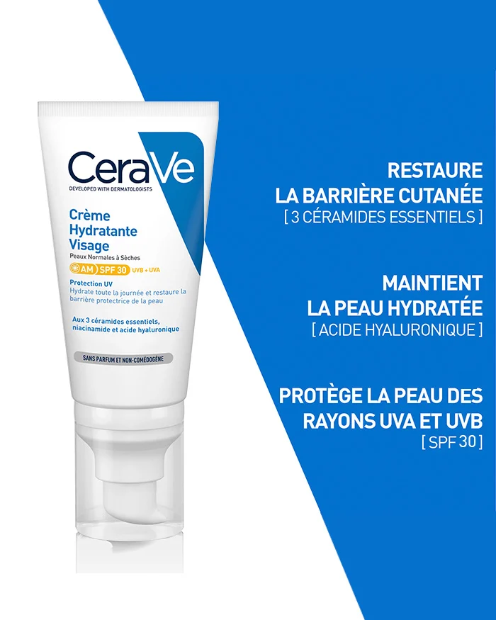 Cerave crème hydratante visage spf 30 – 52 ml - Image 2