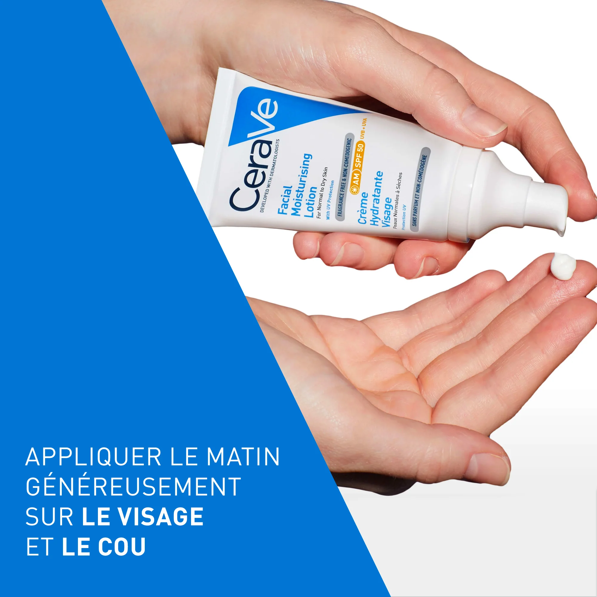 CeraVe Crème Hydratante Visage SPF 50 Peaux Normales À Sèches 52ml - Image 9