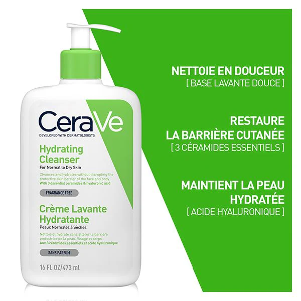 Cerave crème lavante hydratante 473 ml - Image 2
