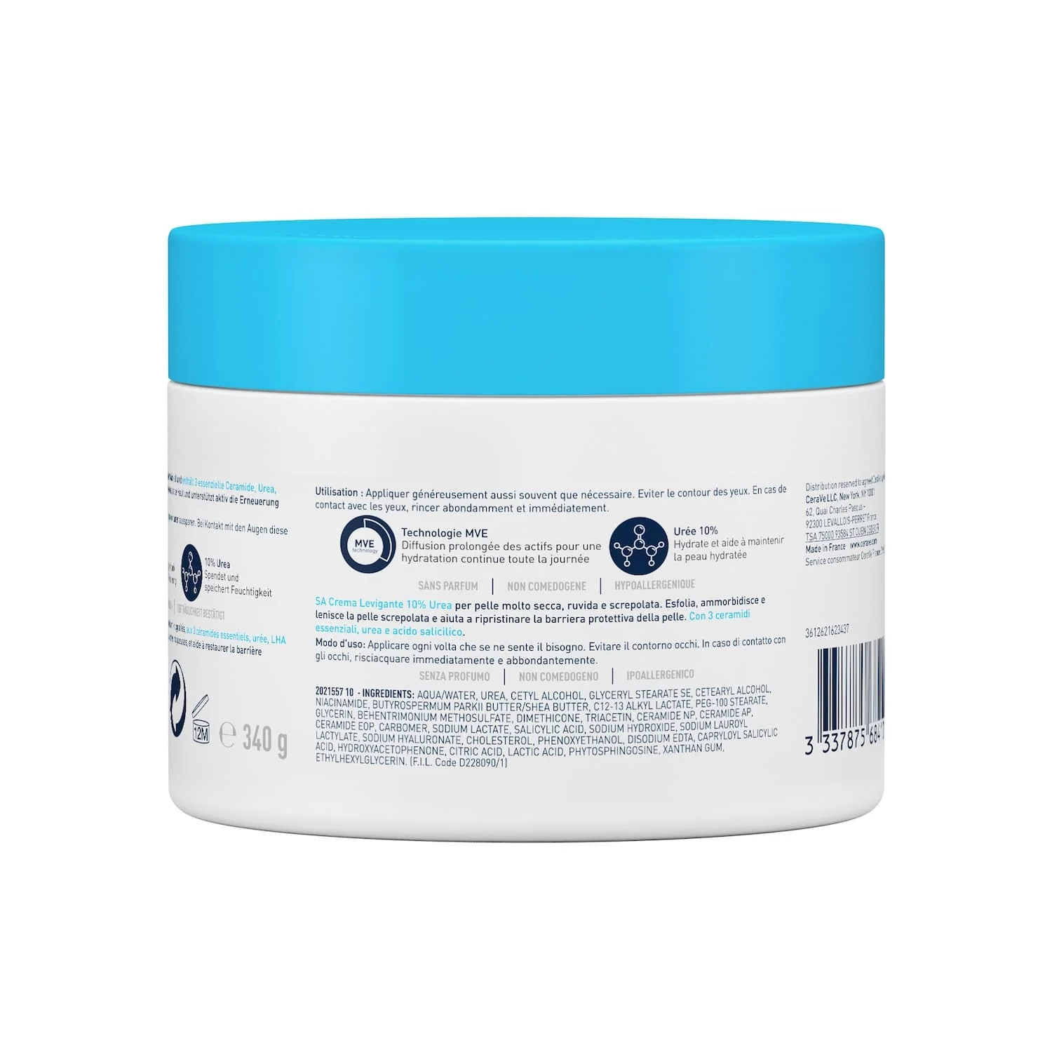 Cerave sa creme anti-rugosites 340g - Image 3