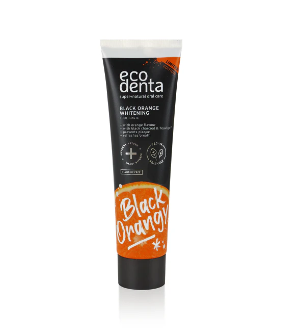 ECODENTA Dentifrice Blanchissant au Charbon Actif et à l’Orange 100ml - Image 2
