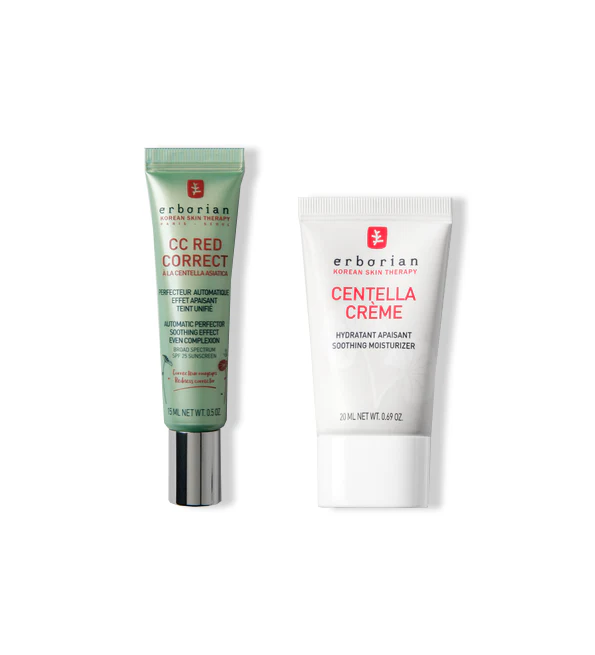 ERBORIAN Coffret CC Red Correct SPF 25 & Centella Crème 20ML - Image 2