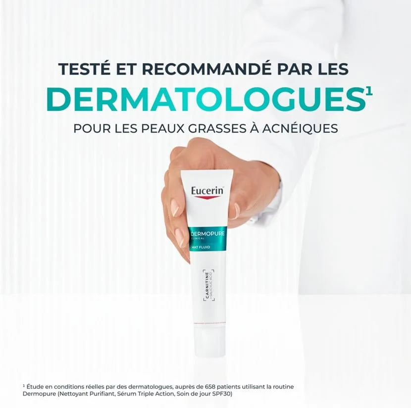 EUCERIN DERMOPURE CLINICAL FLUIDE MATIFIANT 50 ML - Image 4