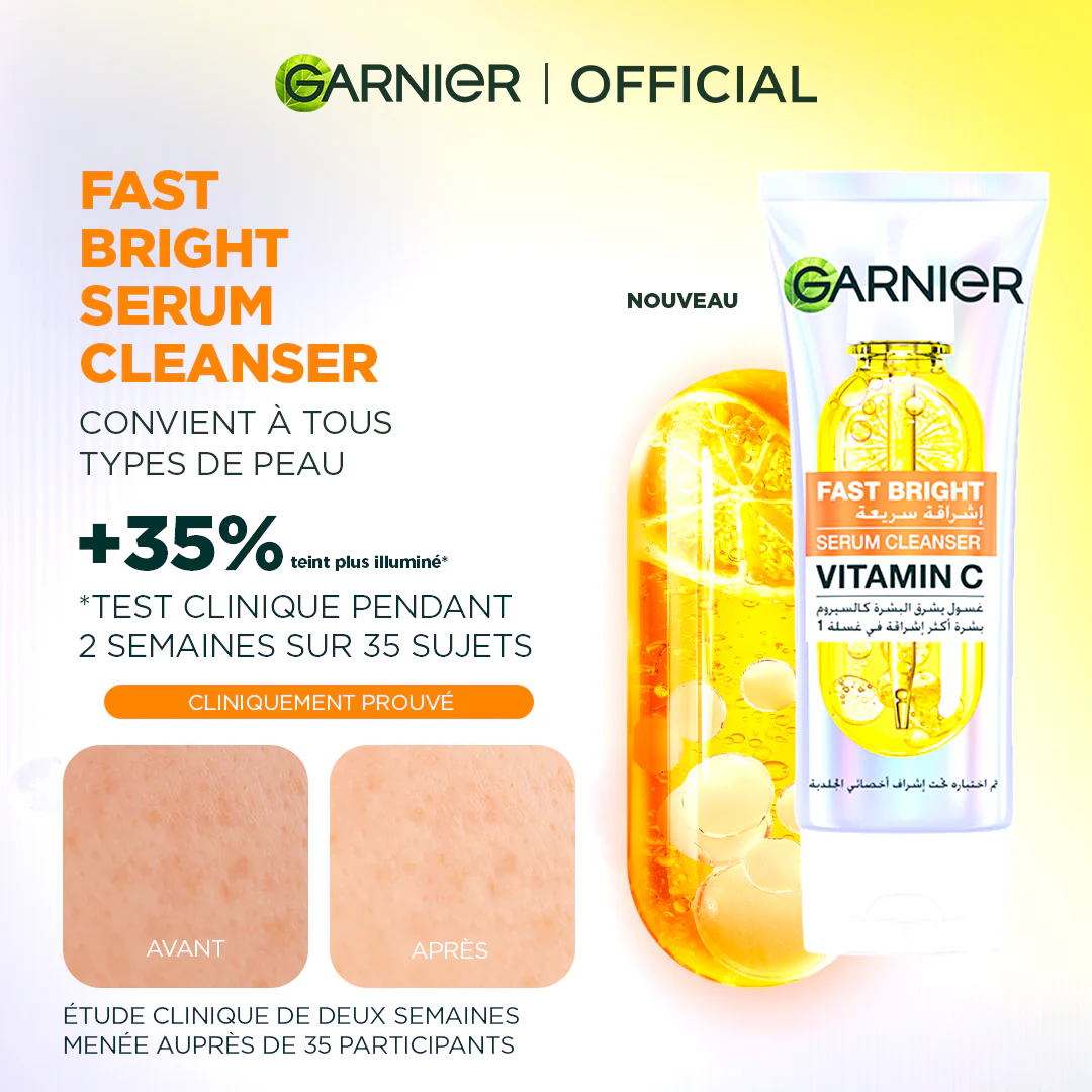 Garnier Fast Bright - Serum Cleanser Vitamin C - 100ml - Image 9
