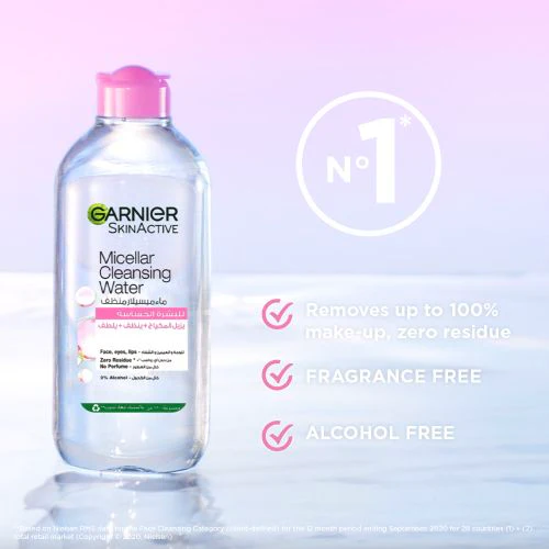 Garnier Pack solution micellaire tout en 1 peaux sensibles 400ml *2 - Image 2