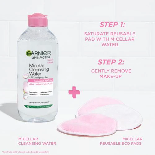 Garnier Pack solution micellaire tout en 1 peaux sensibles 400ml *2 - Image 3