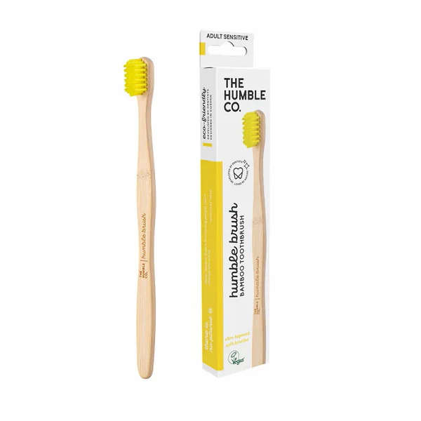 HUBMLE BROSSE A DENTS BAMBOU ADULTE BLUE - Image 3