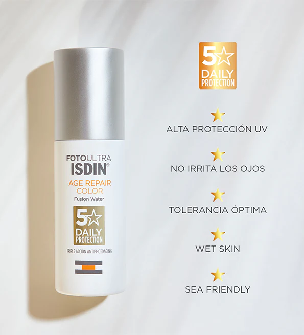 ISDIN FOTOULTRA AGE REPAIR COLOR FUSION WATER SPF50 50ML - Image 2
