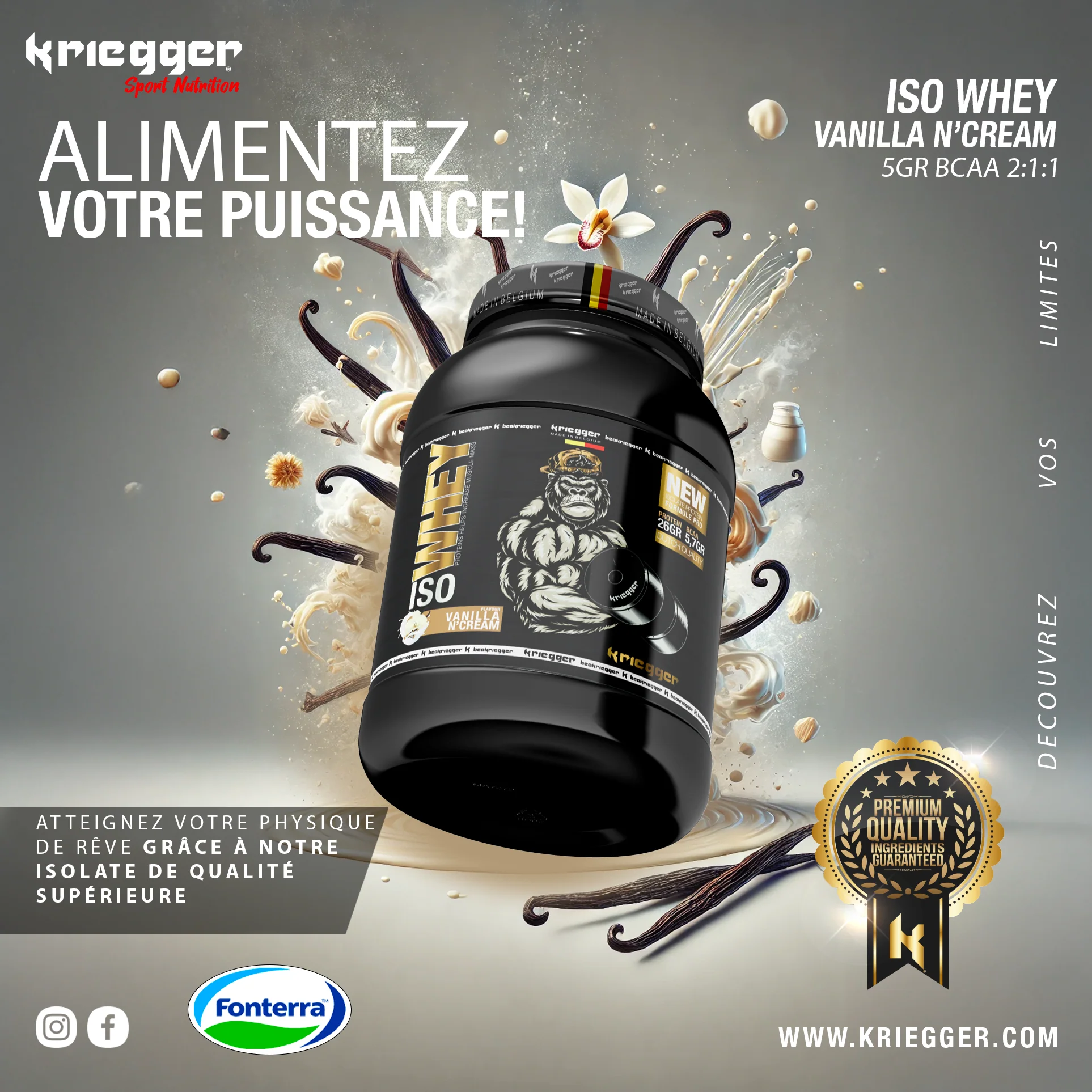 Kriegger ISO WHEY PROTEIN 908 g - Image 7