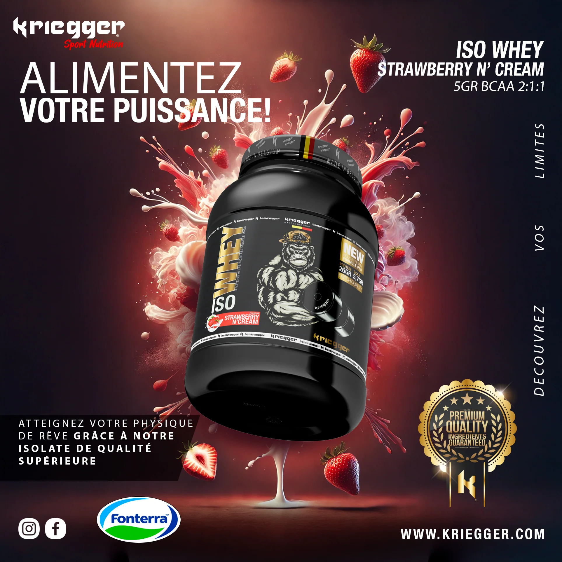 Kriegger ISO WHEY PROTEIN 908 g - Image 8