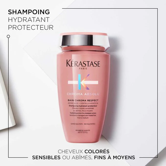 Kérastase Chroma Absolu Bain Chroma Respect 250ml – Shampooing Protecteur Couleur - Image 3