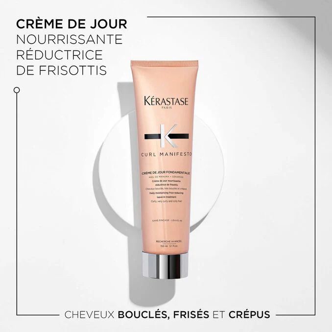 Kérastase Curl Manifesto Crème de Jour Fondamentale 150ml – Soin Quotidien Cheveux Bouclés - Image 3