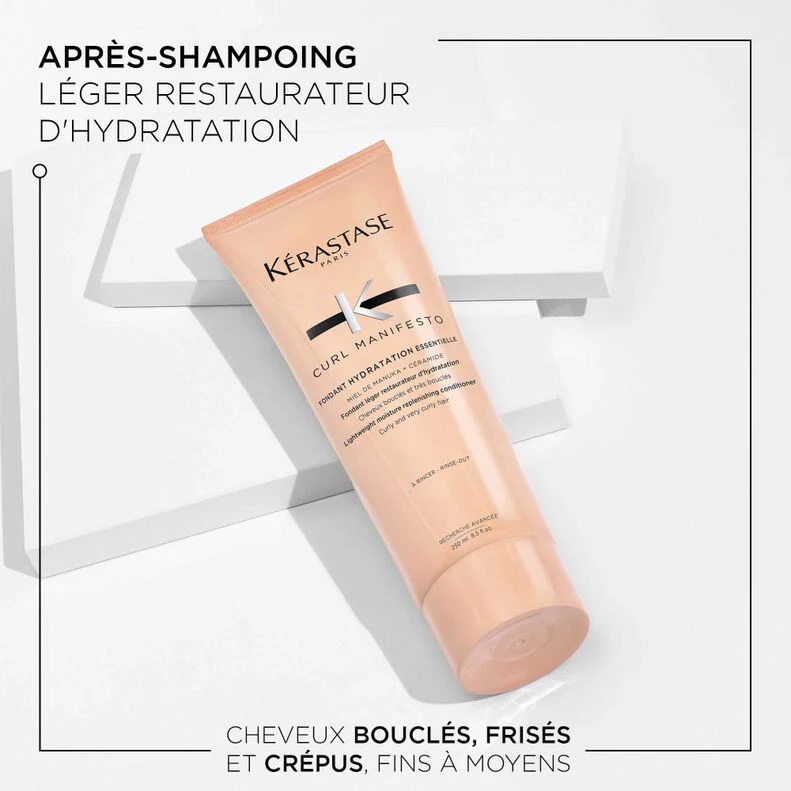 Kérastase Curl Manifesto Fondant Hydratation Essentielle 250ml – Soin Démêlant Cheveux Bouclés - Image 3