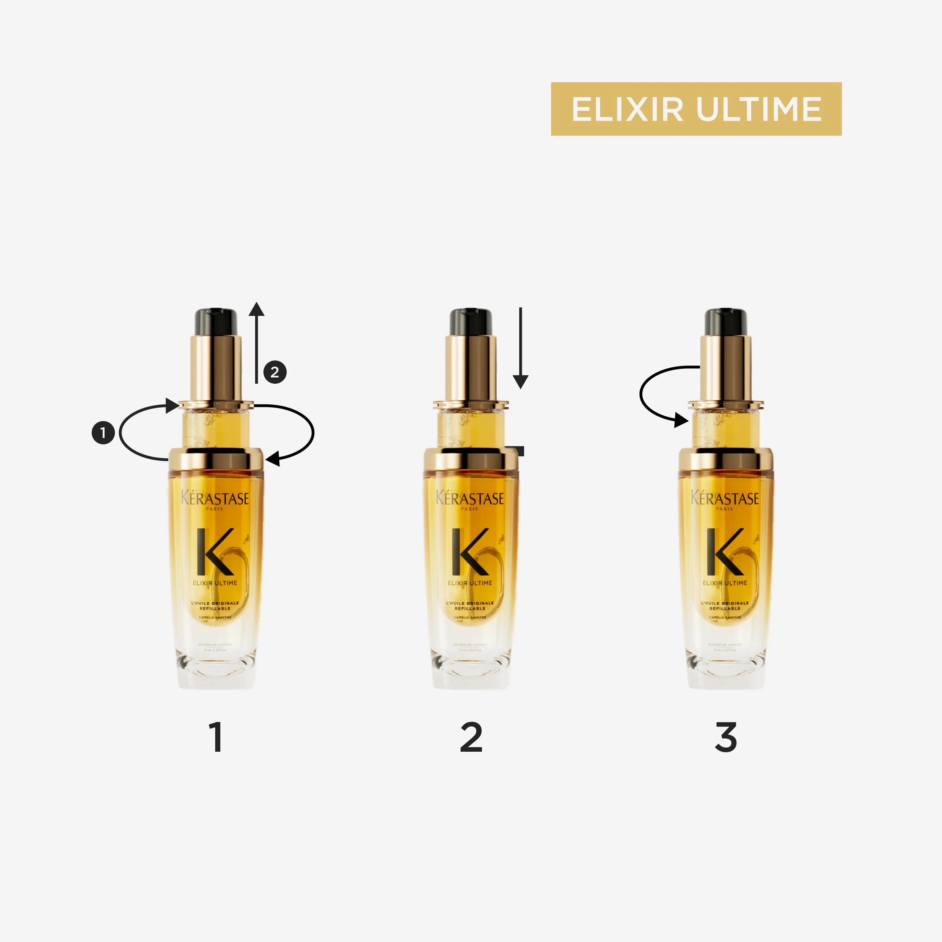 Kérastase Elixir Ultime Huile Sublimatrice Multi-Usage 75ml – Brillance Cheveux Ternes - Image 10