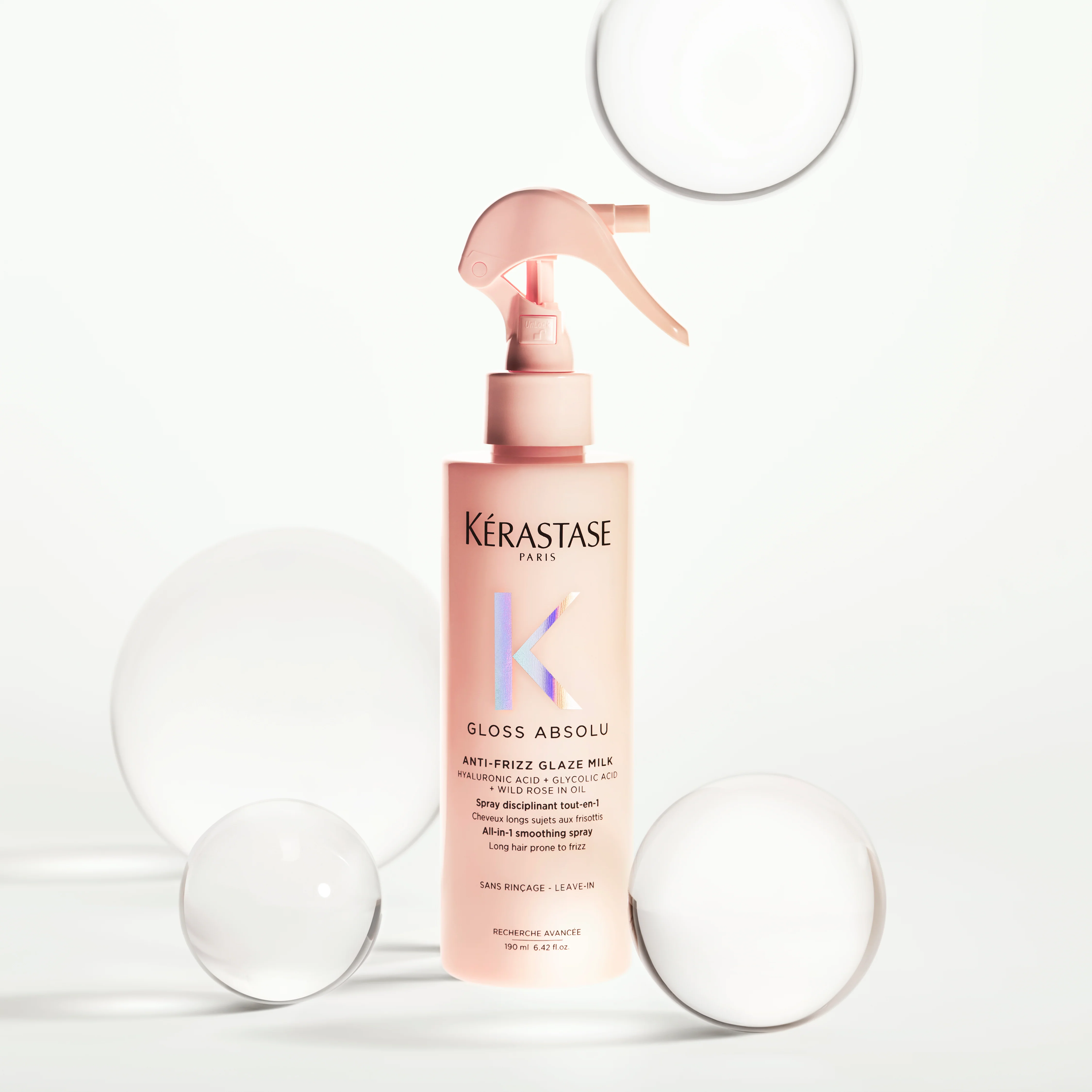 Kérastase Gloss Absolu Anti-Frizz Glaze Milk 190ml – Lait Lissant Brillance - Image 3