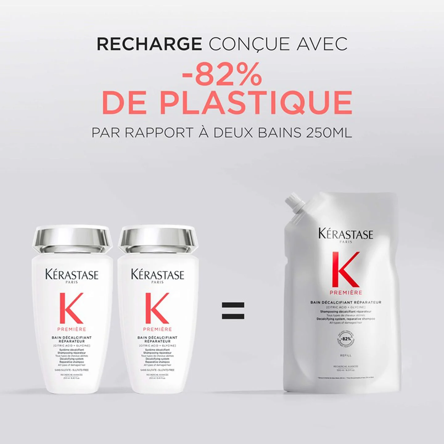 Kérastase Première Bain Décalcifiant Réparateur - Shampooing décalcifiant et réparateur Recharge 500ml - Image 4