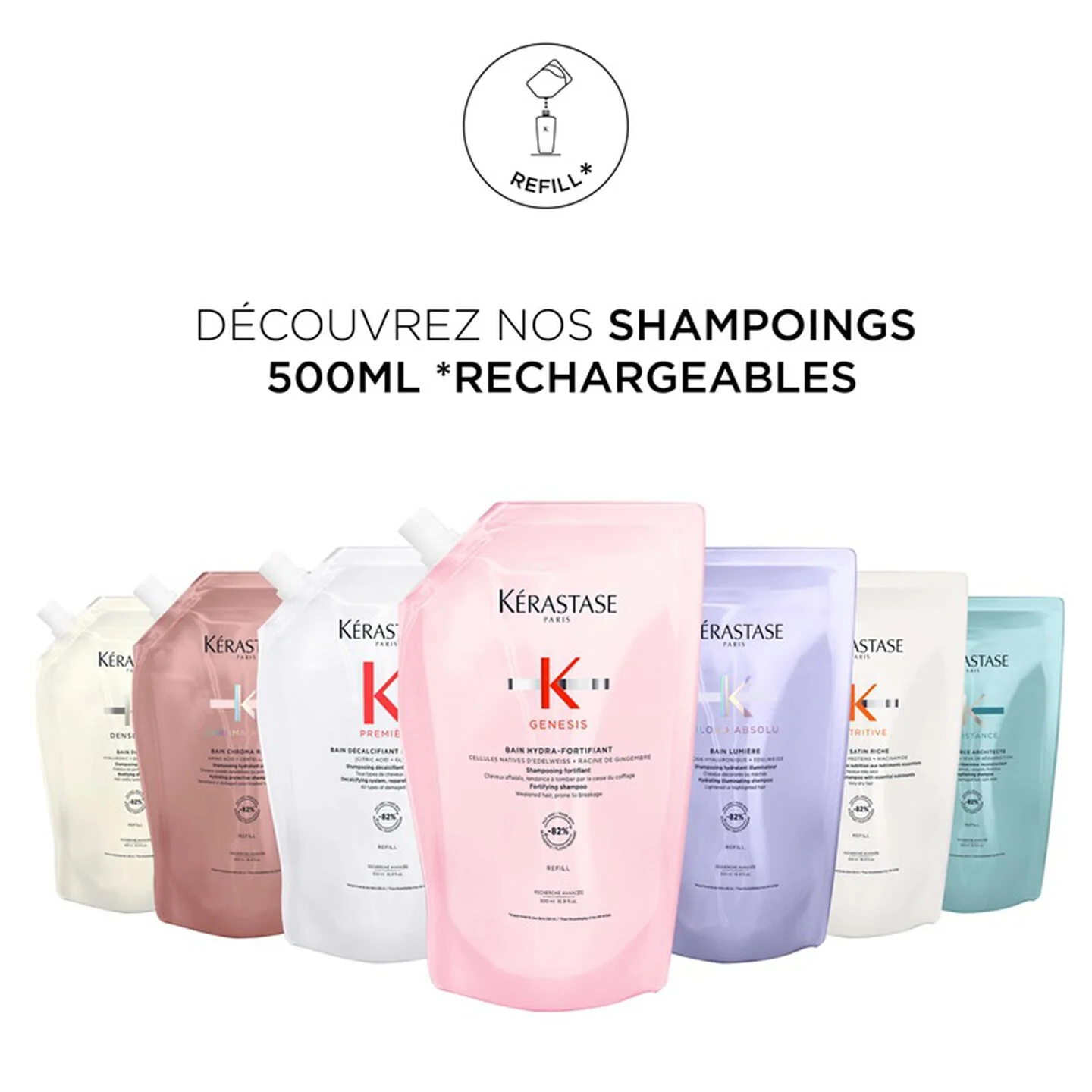 Kérastase Première Bain Décalcifiant Réparateur - Shampooing décalcifiant et réparateur Recharge 500ml - Image 6