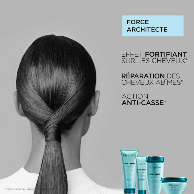 Kérastase Résistance Bain Force Architecte 250ml – Shampooing Réparateur Cheveux Abîmés - Image 5