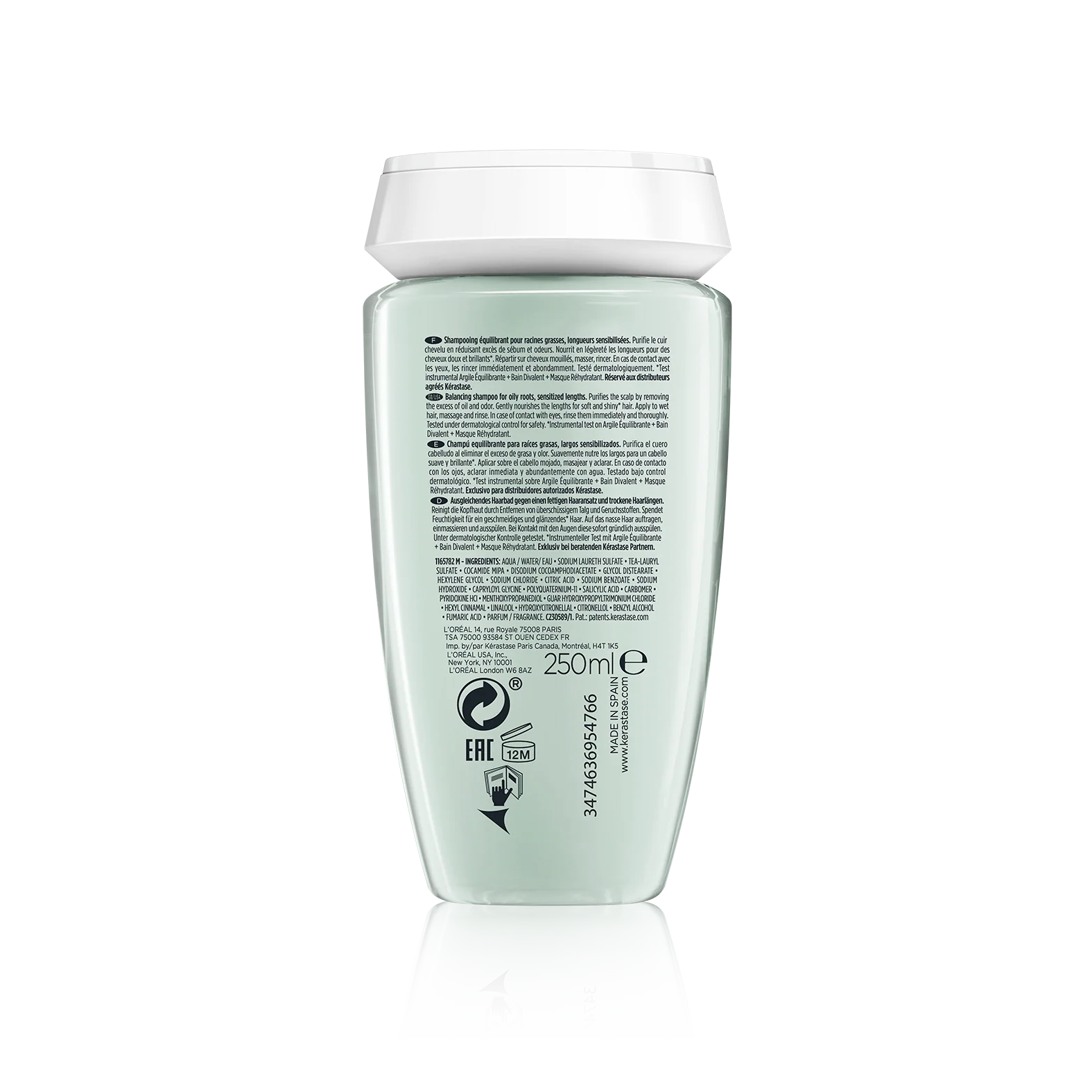 Kérastase Spécifique Bain Divalent 250ml – Shampooing Équilibrant Cuir Chevelu Gras - Image 4