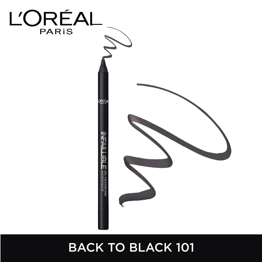 L’oréal paris – gel crayon infaillible eyeliner – black to black 01 - Image 2
