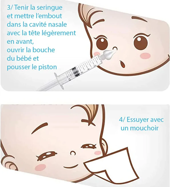 L2N Pharma Lot de 2 Seringues Bébé pour Lavage Nasal Poussin - Image 3