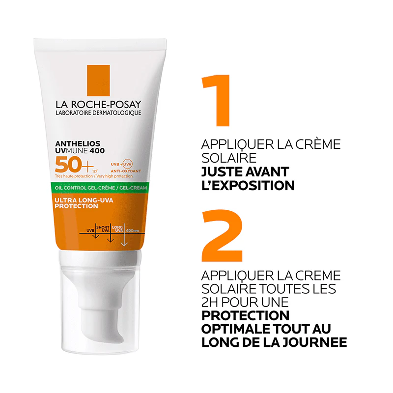 La roche posay anthelios oil control invisible spf50+ peau m à g 50ml = Effaclar Gel Moussant 50ml OFFERT - Image 6