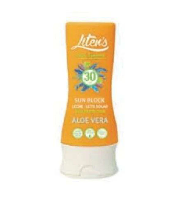LITENS COOL SUN BLOCK LAIT SOLAIRE ALOE VERRA 100ML - Image 3