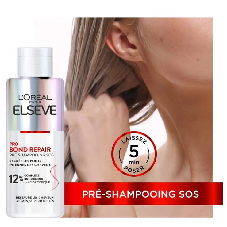 L'oréal paris Elseve routine bond repair Shampooing 200ML + Démêlant Intense 150 ml = Shampooing OFFERT - Image 3
