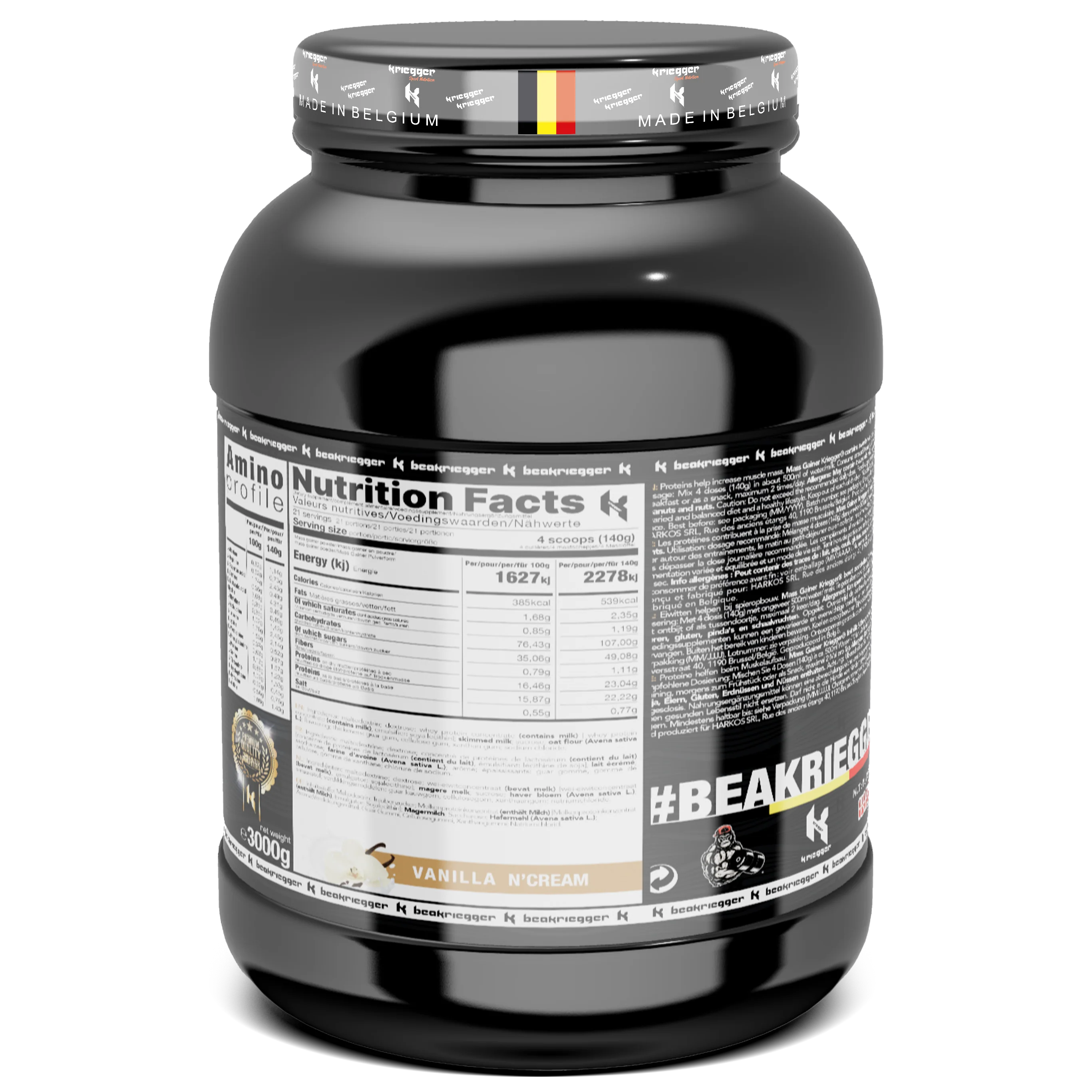 Kriegger MASS GAINER 3000 g - Image 4