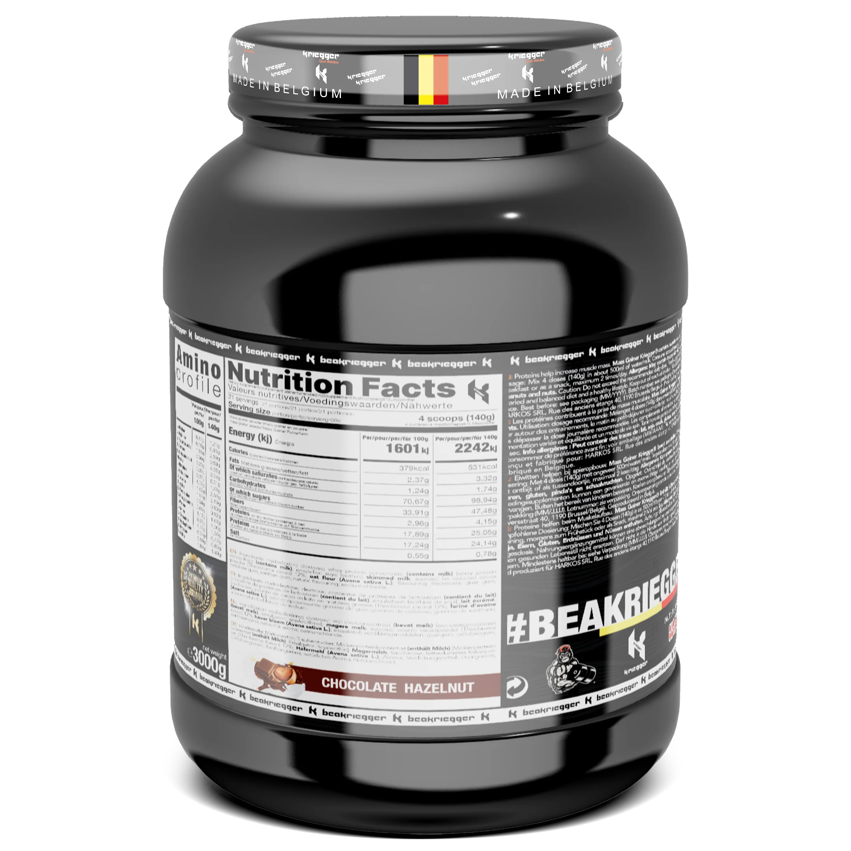 Kriegger MASS GAINER 3000 g - Image 5