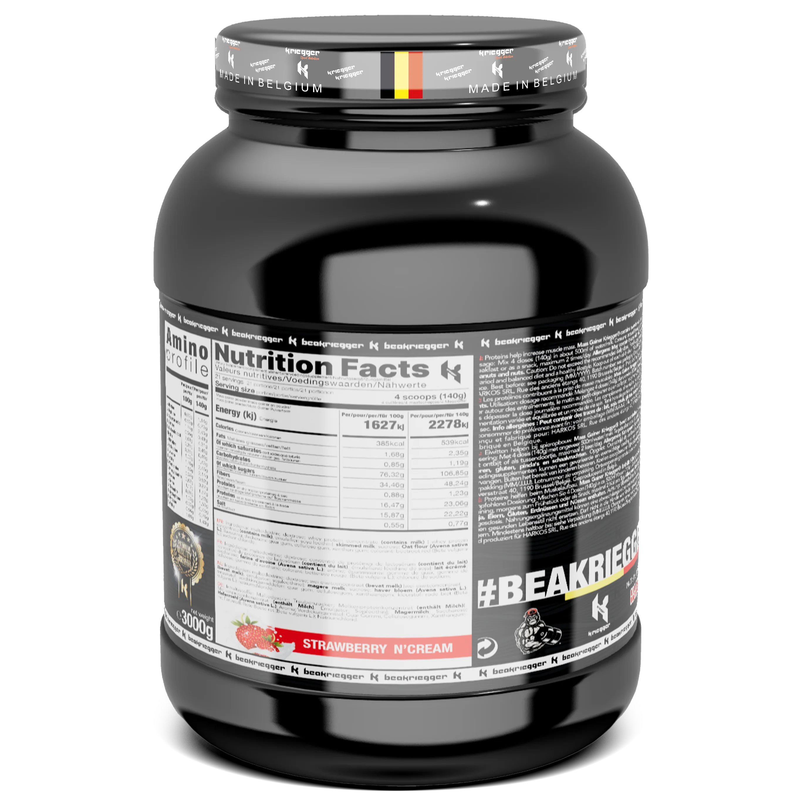 Kriegger MASS GAINER 3000 g - Image 6