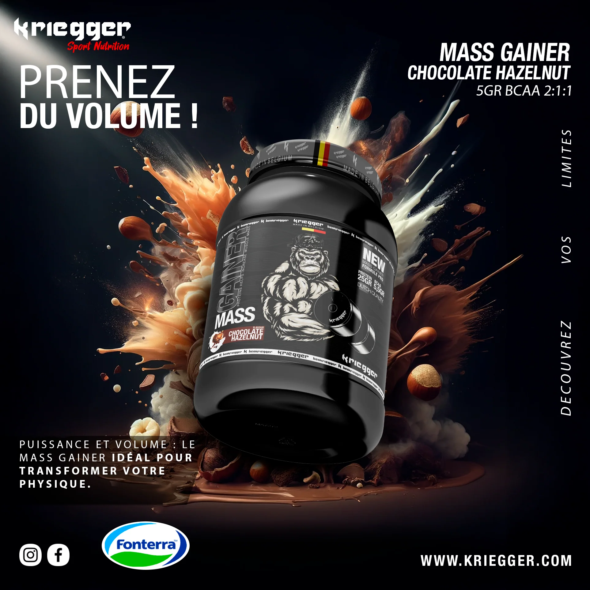 Kriegger MASS GAINER 3000 g - Image 9
