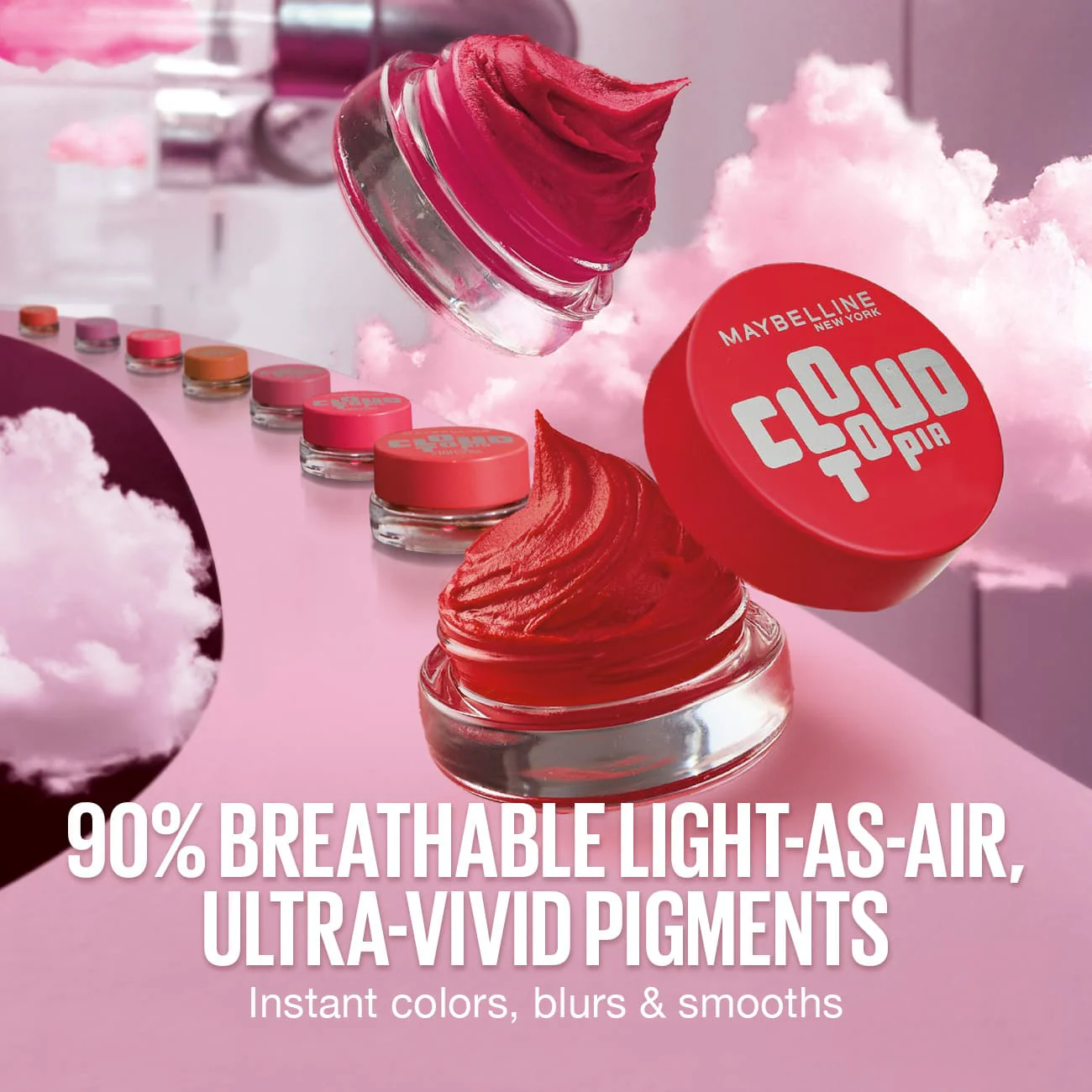 MAYBELLINE NEW YORK BLUSH CLOUDTOPIA CHEEK & LIP MOUSSE ENCHANTED MAUVE 08 - Image 13
