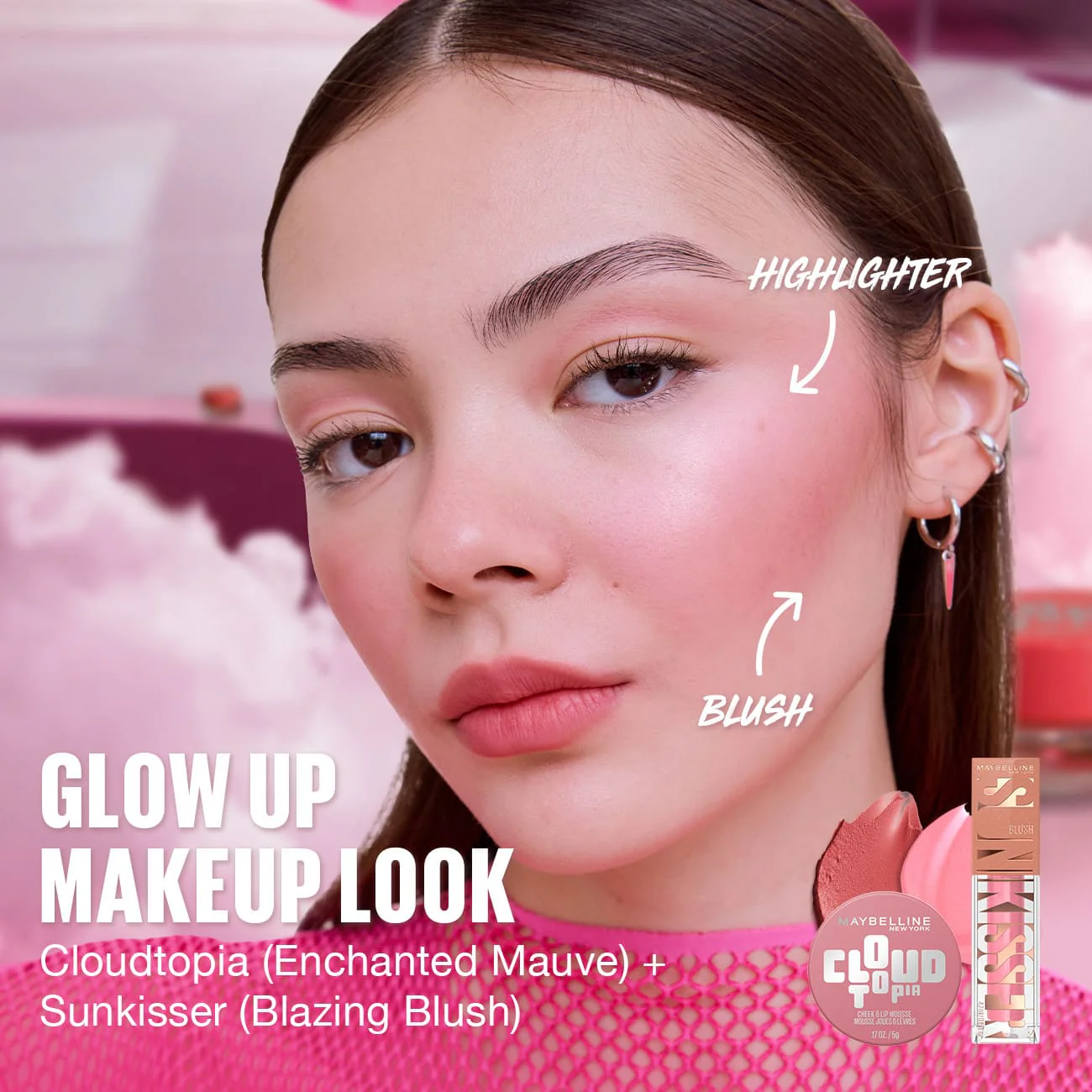MAYBELLINE NEW YORK BLUSH CLOUDTOPIA CHEEK & LIP MOUSSE ENCHANTED MAUVE 08 - Image 14