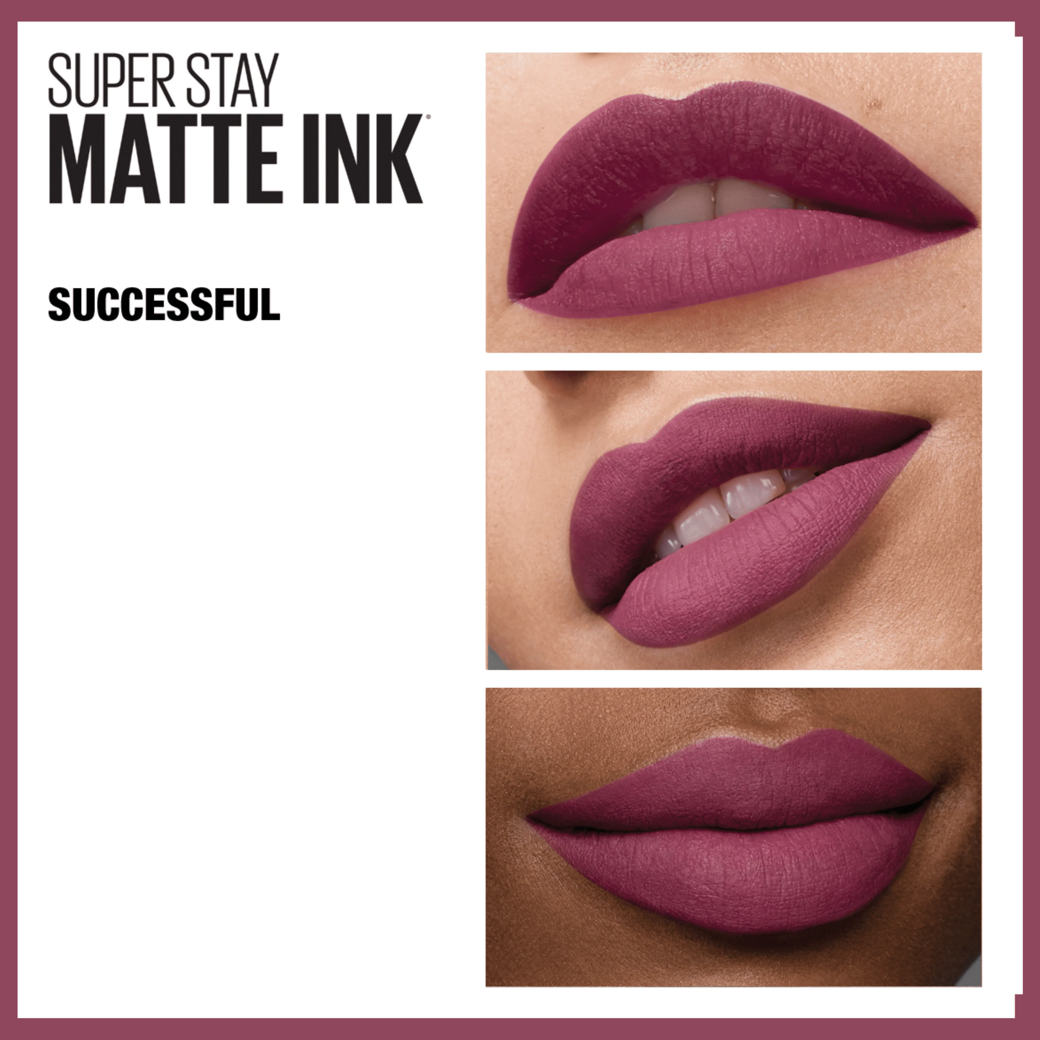 Maybelline New York - Rouge à lèvre Mat Liquide Superstay Matte Ink 165 SUCCESSFUL - Image 3