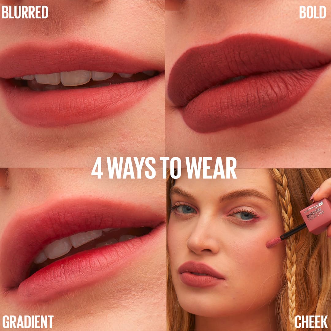 MAYBELLINE NEW YORK SUPERSTAY TEDDY TINT BLUSH À LÈVRES LIQUIDE FINI MAT FONDU CURRENT MOOD 10 - Image 5