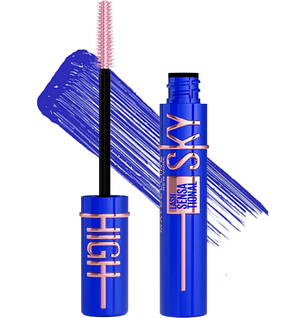 MAYBELLINE SKY HIGH Mascara Volume & Longueur BLEU + TATTOO LINER GALACTIC COBALT - Image 2