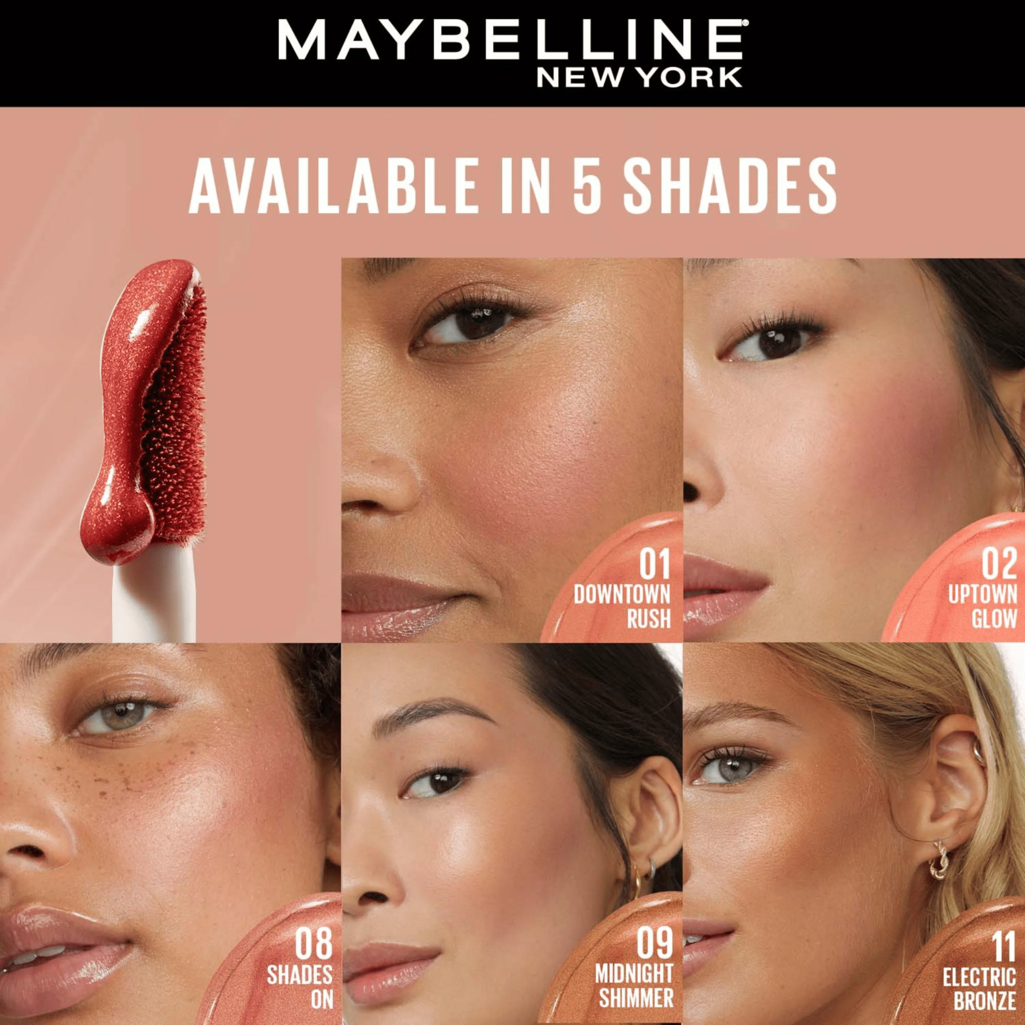 MAYBELLINE SUNKISSER BLUSH 08 SHADES ON - Image 3