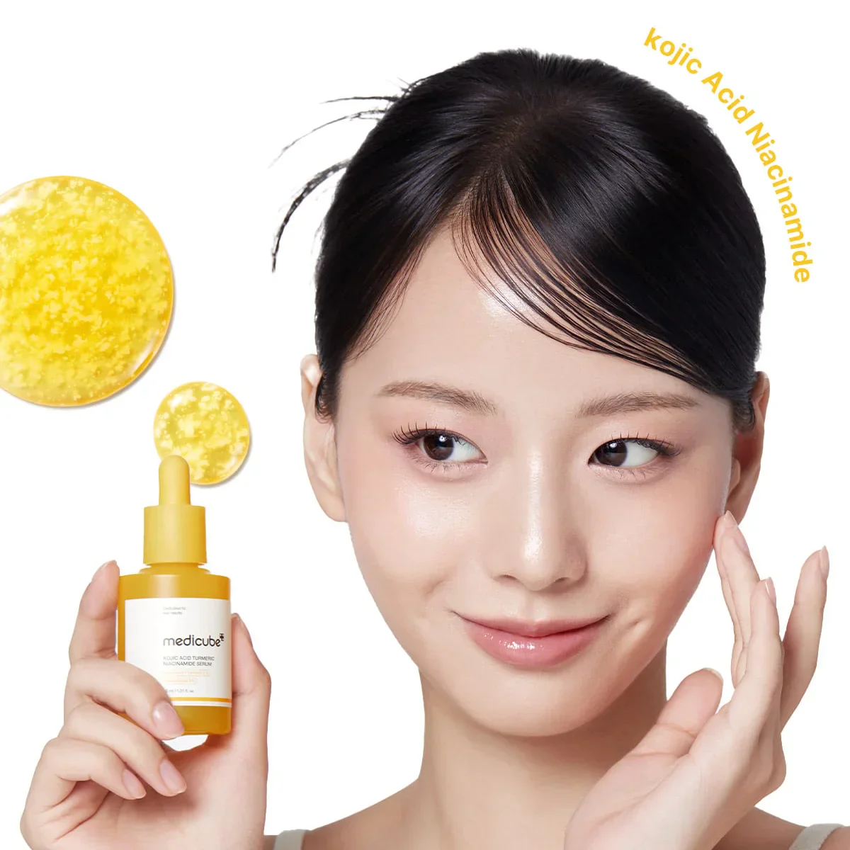 MEDICUBE Kojic Acid+ Turmeric+ Niacinamide Serum – 30 ml - Image 3