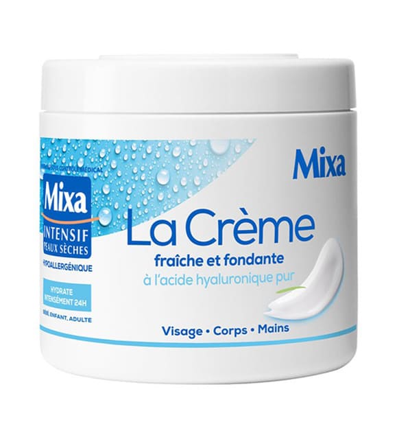 Mixa La Crème Fraîche et Fondante à l'acide hyaluronique pur  400ml - Image 2