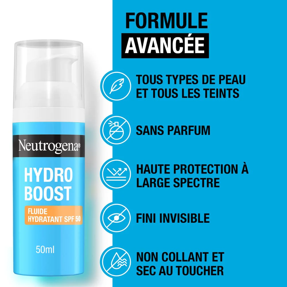 Neutrogena Fluide Hydratant Hydro Boost SPF 50, 50 ml - Image 4