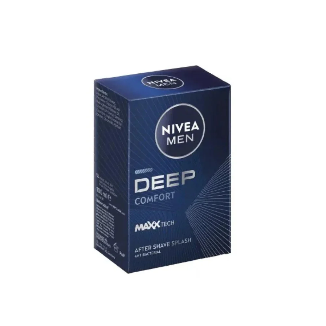 NIVEA MEN Deep Comfort After Shave Lotion 100ml – Apaise, Purifie & Protège la Peau Après le Rasage - Image 2