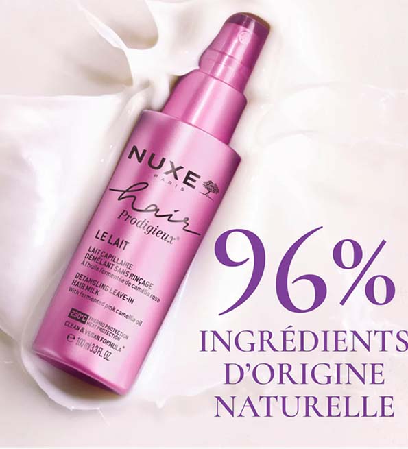NUXE HAIR PRODIGIEUX Lait Capillaire Démêlant Sans Rinçage 100ML - Image 2