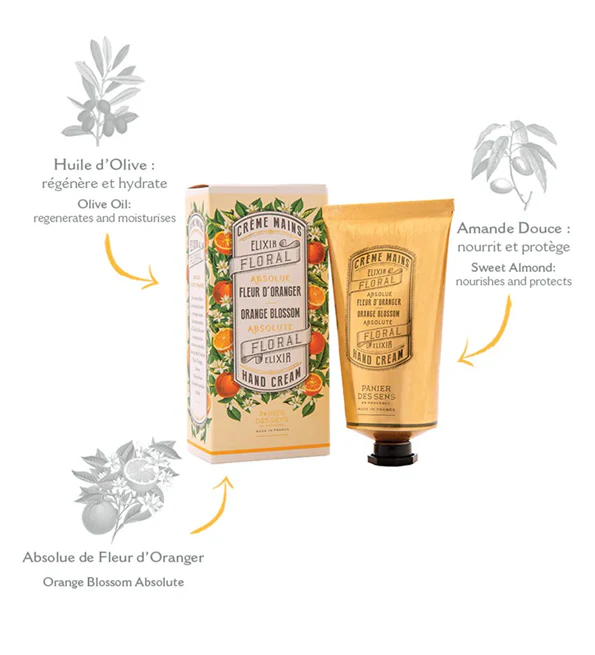 PANIER DES SENS CREME MAINS ABSOLUE FLEUR D'ORANGER 75 ML - Image 2