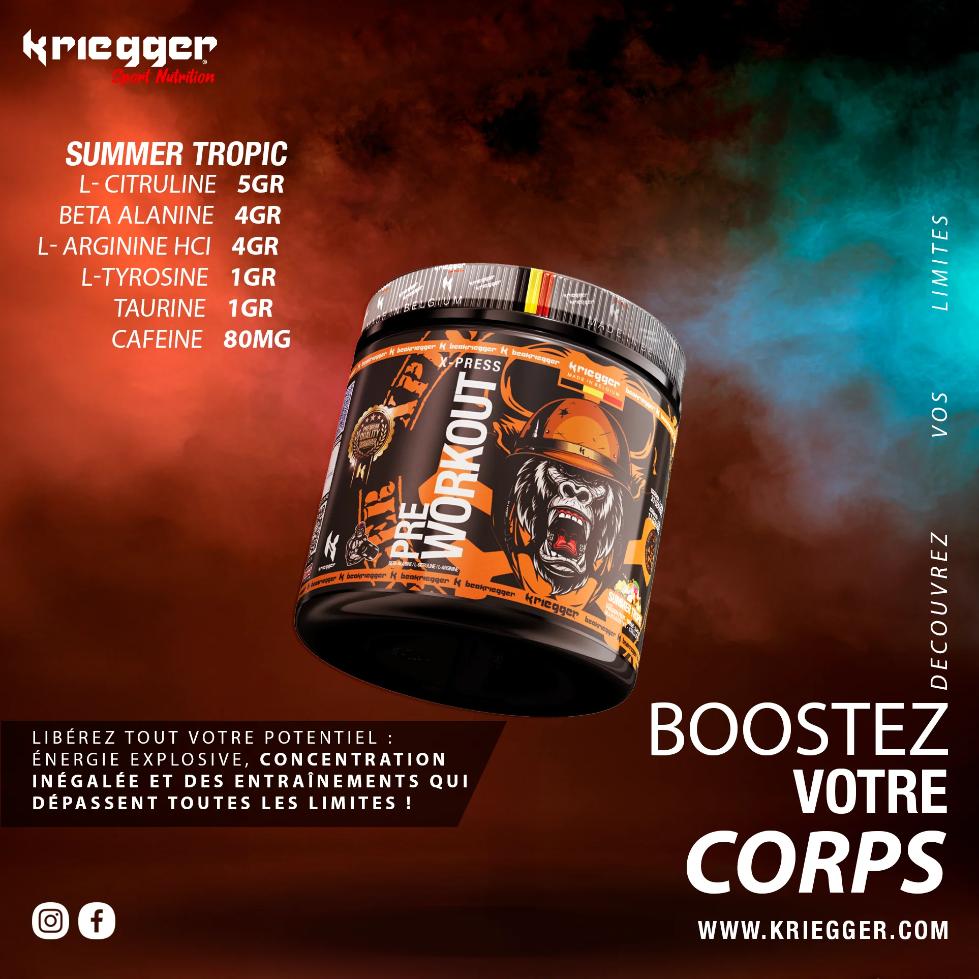 Kriegger PRE WORKOUT X-PRESS 300g - Image 6