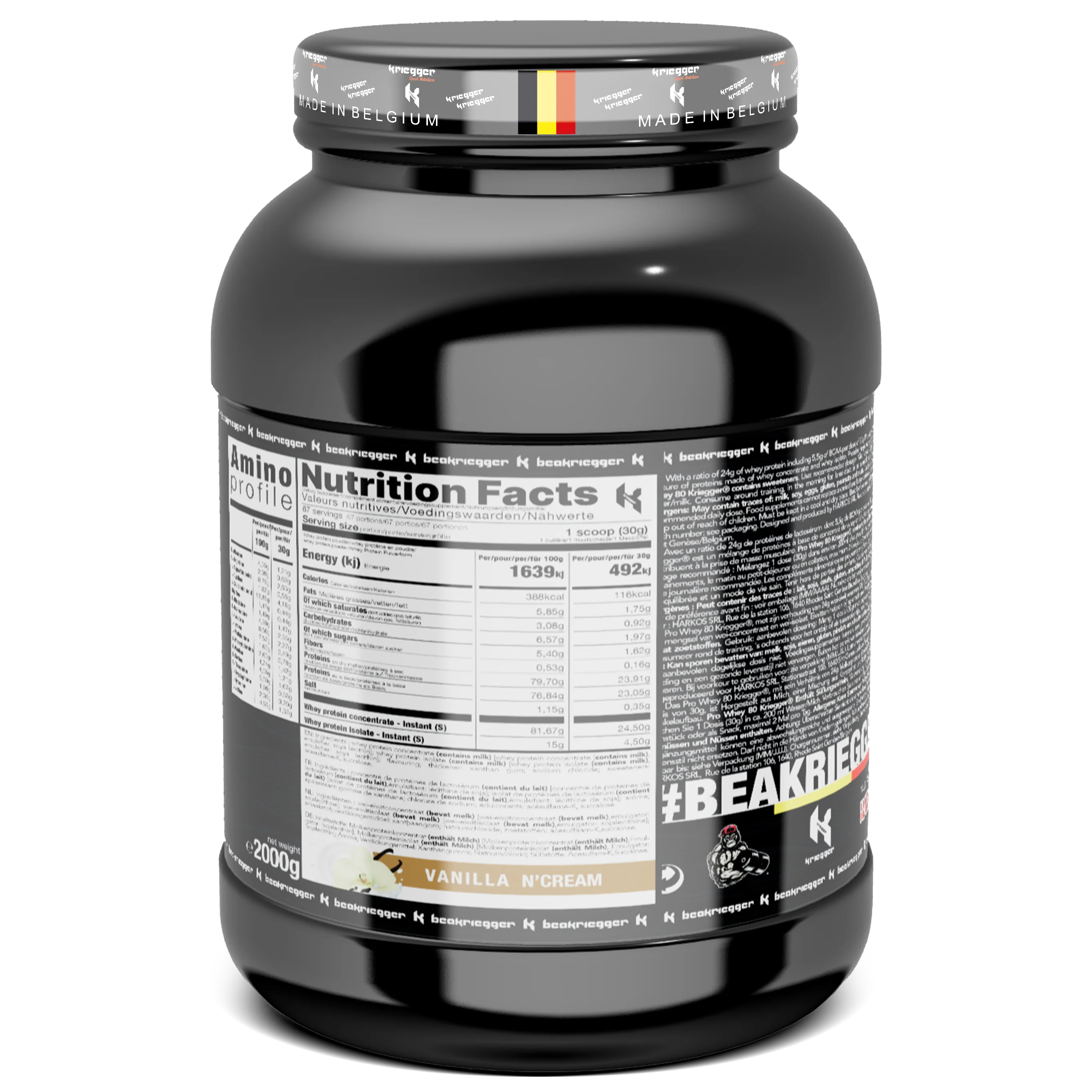Kriegger PRO WHEY PROTEIN 2000G - Image 5
